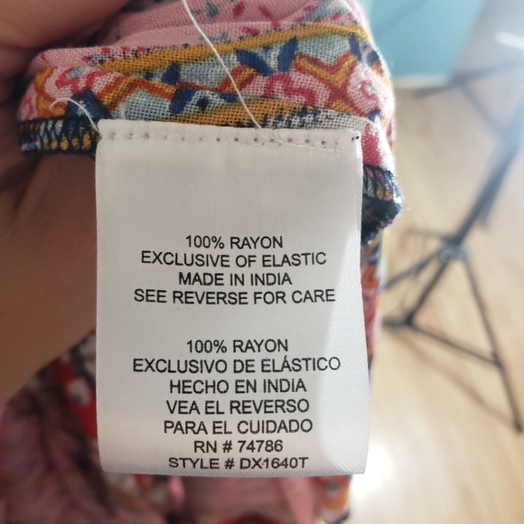 BOHO Patrons of Piece patch work rayon dress sz M - Picture 2 of 15